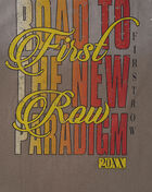 First Row Kids' 3/4 Sleeve Fire Skull Terry Rhinestone Tee FRBM1046 Grey 4