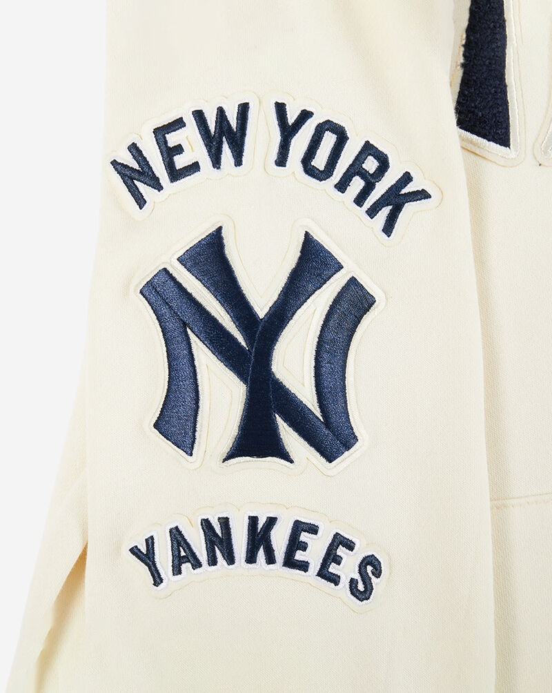 PRO STANDARD Big Boys' New York Yankees Retro Classic Rib Fleece Pullover Hoodie LNYB5315143-EMN cream 2