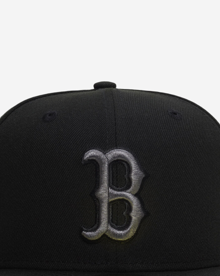 Shop New Era 59Fifty Boston Red Sox Core Fitted Hat 71032185 black