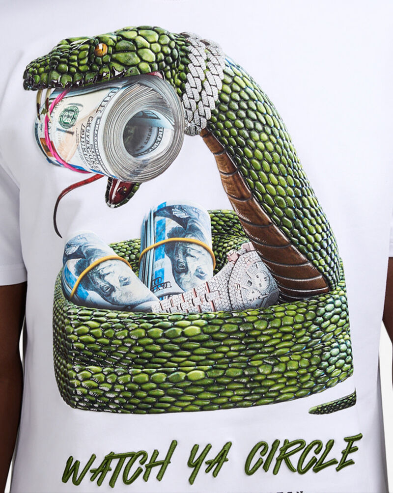 STREETZ IS WATCHIN Watch Ya Circle Tee SIW5115-WHT White 3