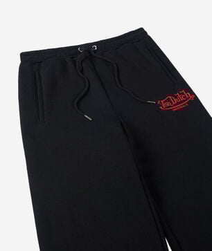 Kids' Eyeball Flames Stacked Fleece Pants