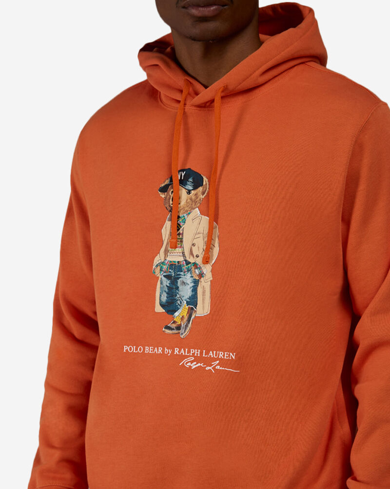 Polo Ralph Lauren Fleece Novelty Litchfield Bear Hoodie 710B27075002-SOL Orange 3