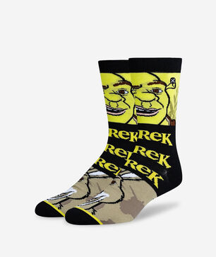 Shrek Mash Up Crew Socks (L)