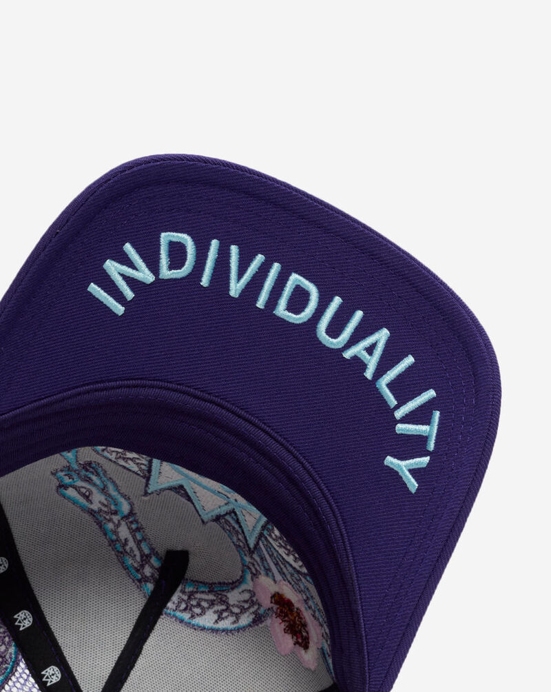 Cult of Individuality Snakes Mesh Back Trucker Hat 626AS-CHS04A Purple 4