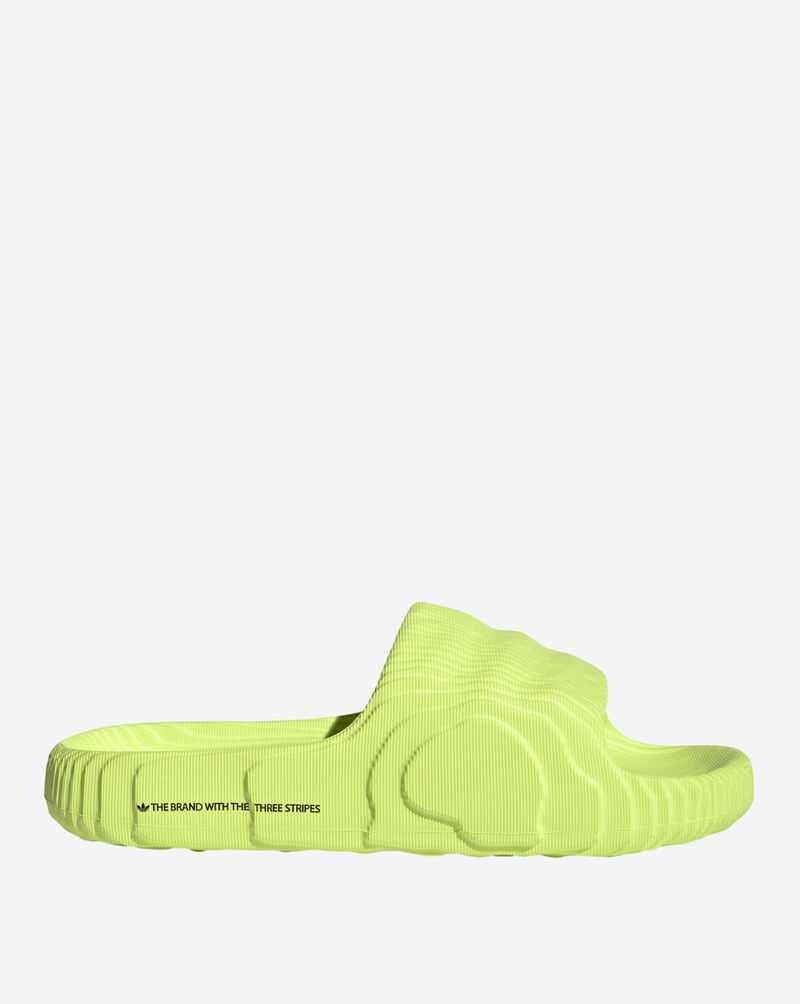 yellow adidas slides