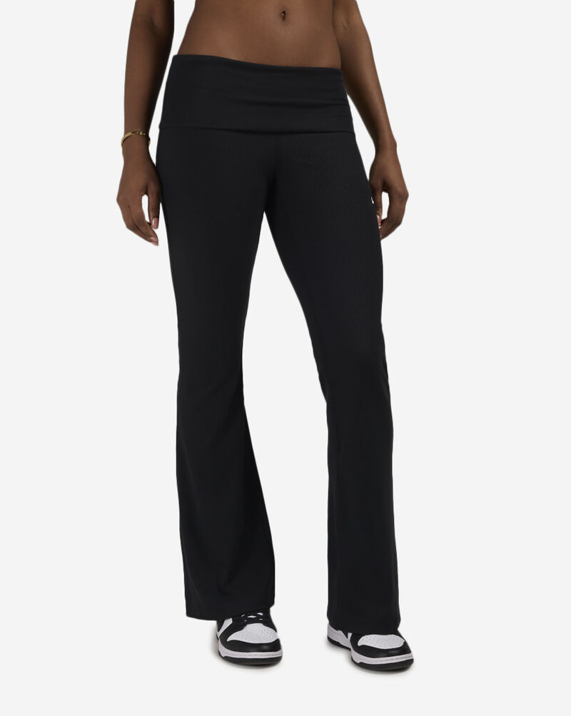 Nike NSW Chill Knit Mid-Rise Tight Ribbed Pants IF0240-010 Black 1