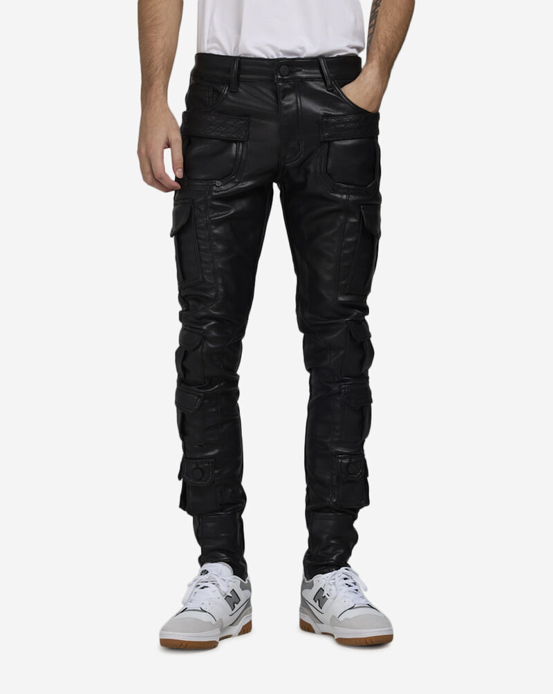 GUAPI Obsidian Cargo Leather Pant OBSIDIAN-BLK-CARGO Black 1