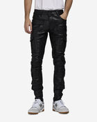 Obsidian Cargo Leather Pant