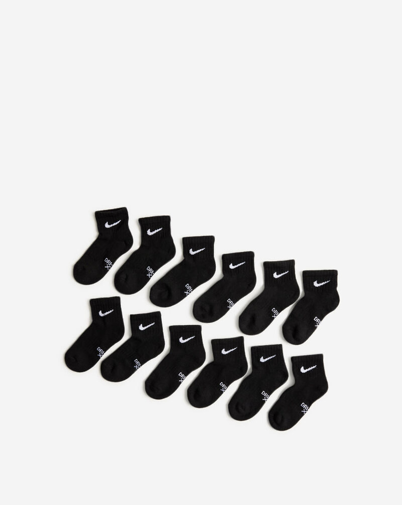 Nike Little Kids' 6-Pack NSW Basic Ankle Socks (5-7) UN0018-023 Black 1