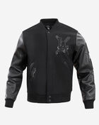 PRO STANDARD Los Angeles Dodgers Triple Black Wool Varsity Jacket LLD632576-3BK Black 1