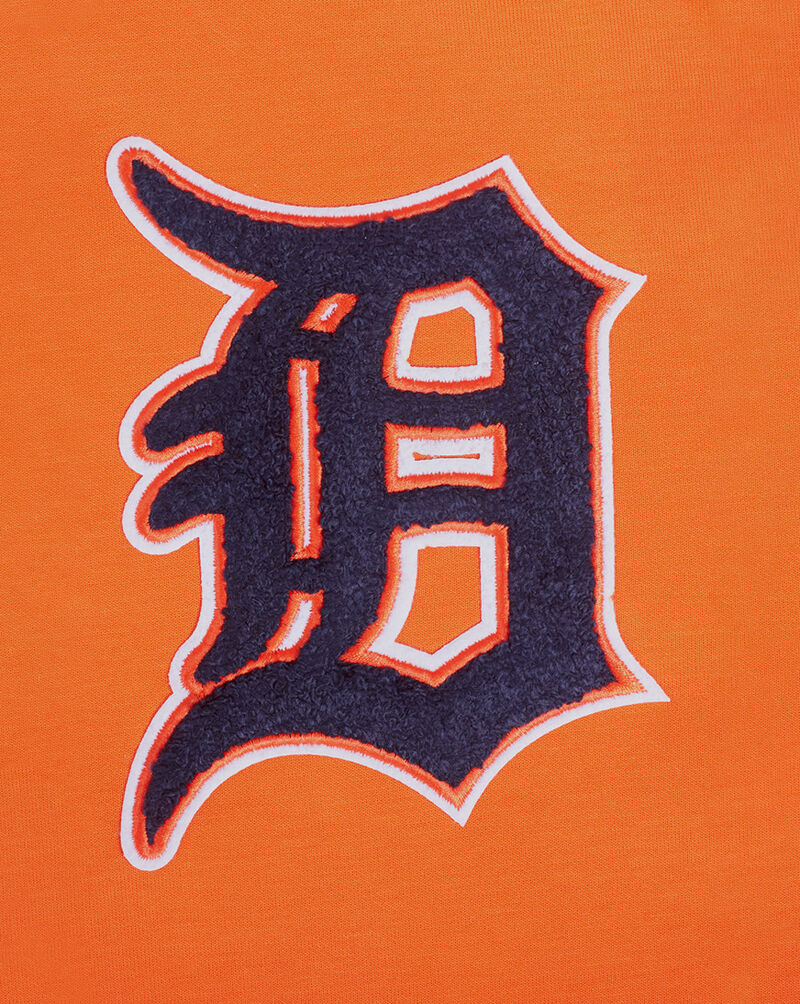 PRO STANDARD Detroit Tigers Classic Chenille Double Knit Pull Over Hoodie LDT531143-ORG Orange 2