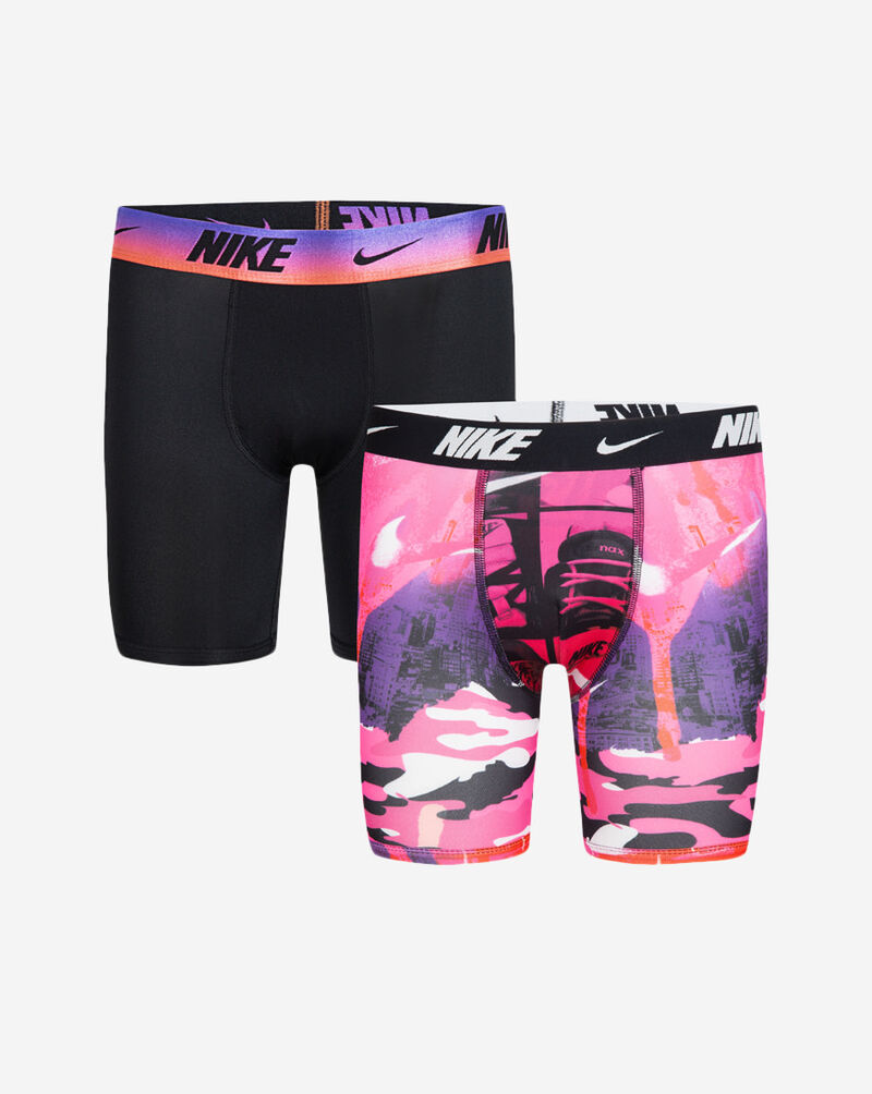 Nike Big Kids' 2PK Printed Boxer Briefs 9N1061-A96 Multi 1