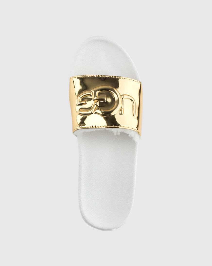 UGG Royale Graphic Metallic Slides