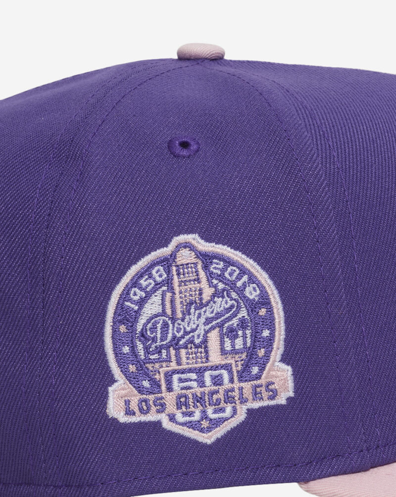 New Era 9Fifty Los Angeles Dodgers A-Frame Snapback Hat 71011987 Purple 2