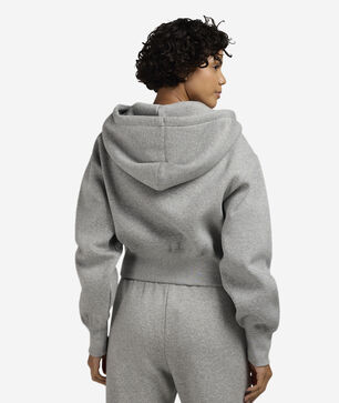 NSW Fleece Loose Full-Zip Cropped Hoodie