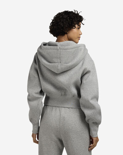 NSW Fleece Loose Full-Zip Cropped Hoodie