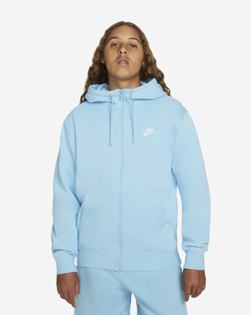 Shop Nike NSW Club Fleece Full-Zip Hoodie BV2645-499 blue | SNIPES USA