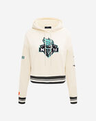PRO STANDARD New York Liberty Cropped Pullover Hoodie WNLC70026-EBK cream 1