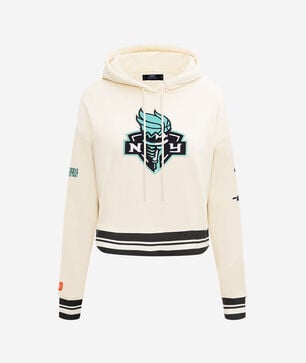 New York Liberty Cropped Pullover Hoodie