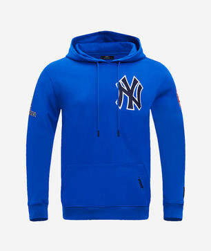 New York Yankees Classic Chenille Double Knit Pull Over Hoodie 
