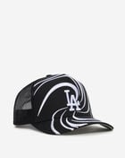 Mitchell  Ness Los Angeles Dodgers Pro Pinch Swirl Snapback Hat HT19256-LADBLCK Black 1