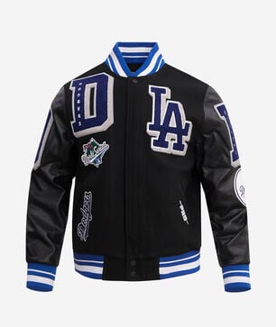 Los Angeles Dodgers Mashup Rib Wool Varsity Jacket 