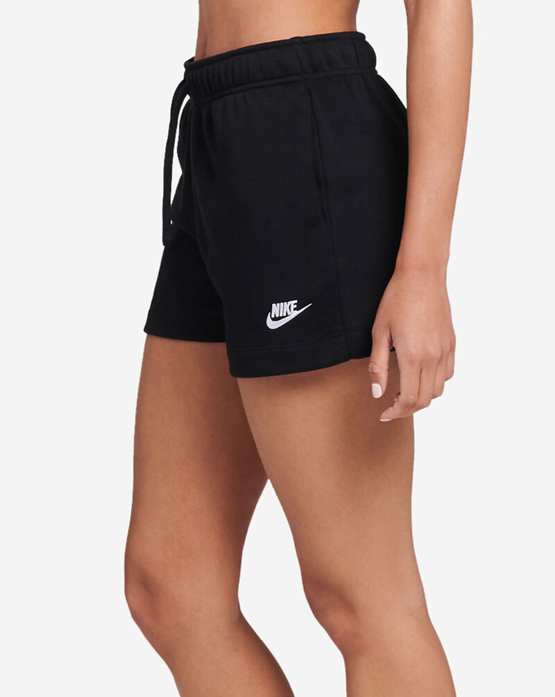 black nike fleece shorts