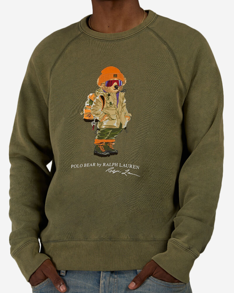 Polo Ralph Lauren Polo Bear Fleece Sweatshirt 710B28795001-OLV Green 3