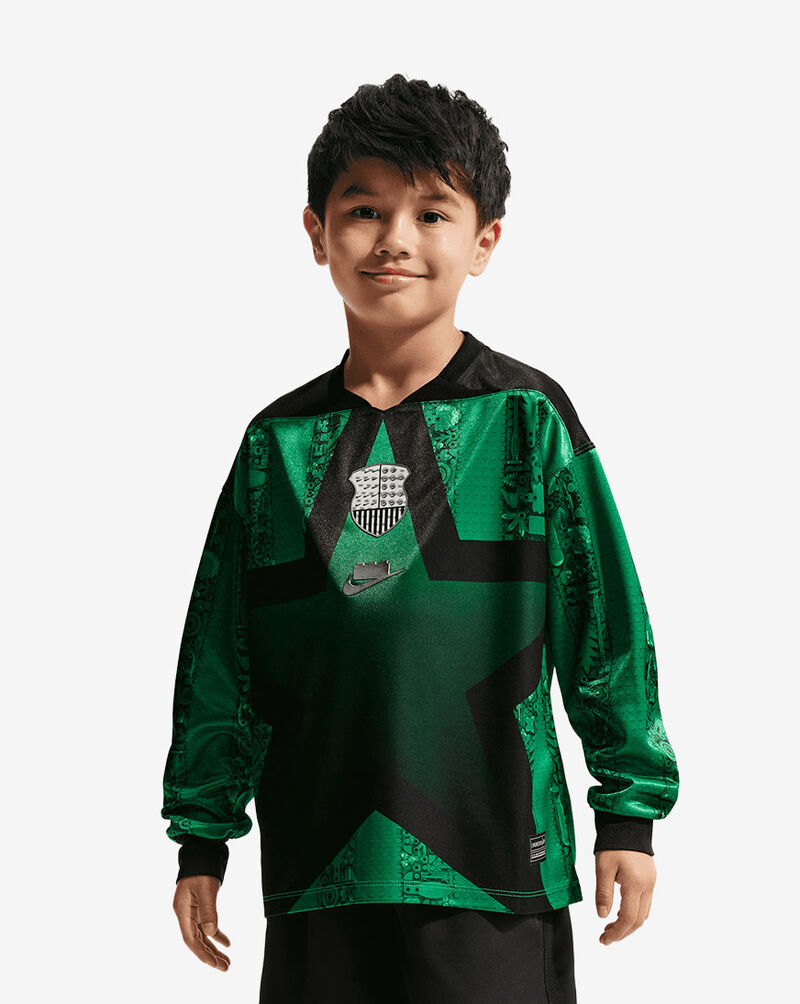 Nike Big Kids' Nike x LEGO&reg; Goalkeeper Jersey IO3128-010 Black 1