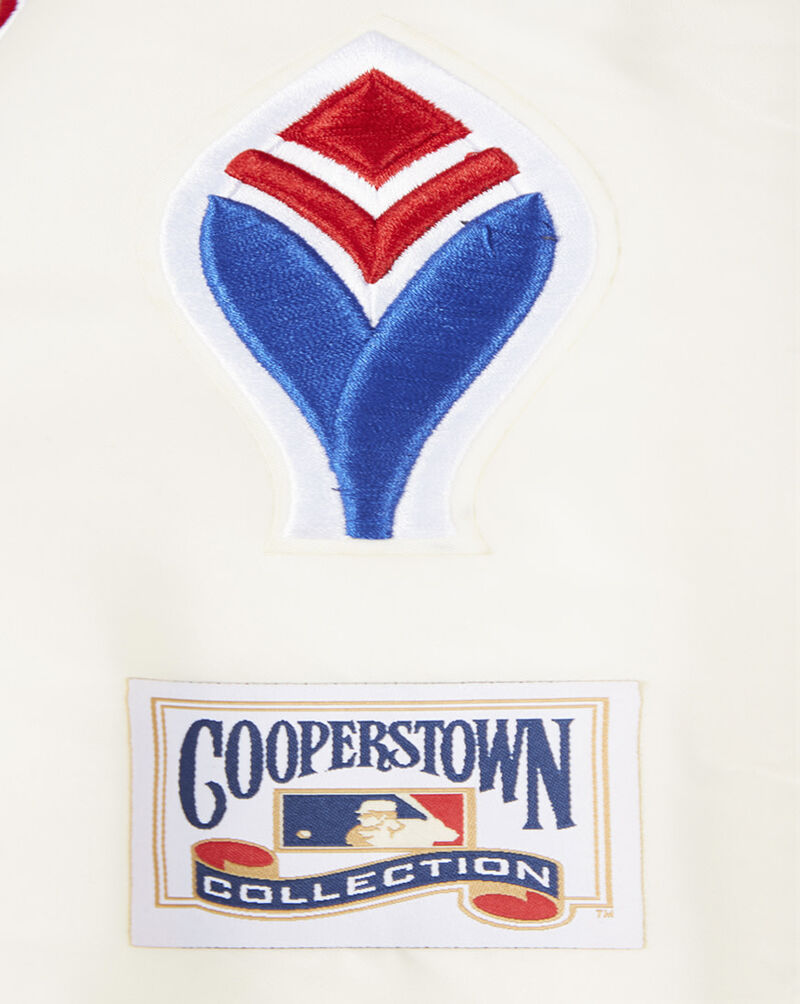 PRO STANDARD Atlanta Braves Retro Classic Rib Satin Jacket LABU314509-ERD cream 4