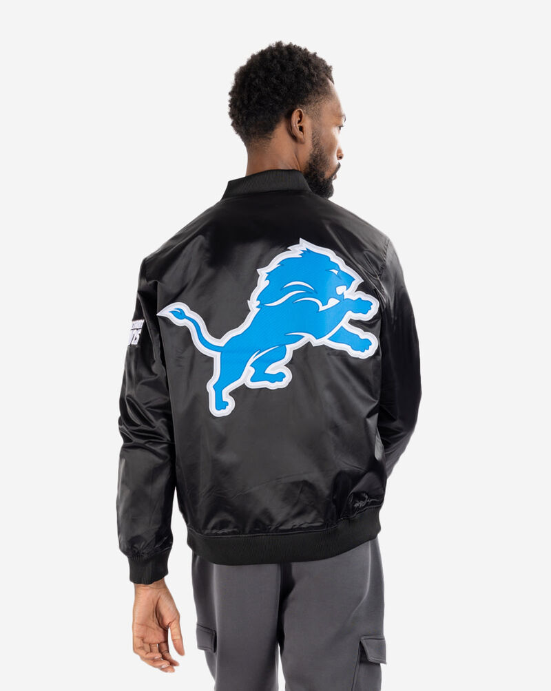 Pro Standard Detroit Lions Big Logo Satin Jacket FDL640949 Black 3