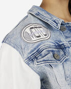 Cropped Racing Denim Jacket