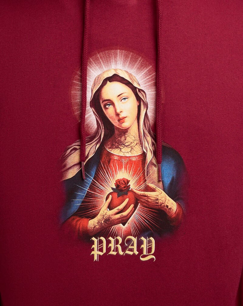 Urban Classics Pray Mary Hoodie  MTUS320-00606 Red 3