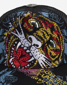 Ed Hardy Tiger Head Trucker Hat EHH0001-78RS Black 2
