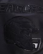 Philadelphia Eagles Triple Black Wool Varsity Jacket