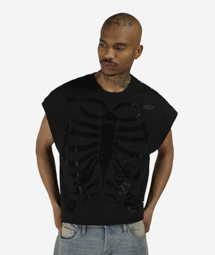 Skeleton Terry Muscle Tee