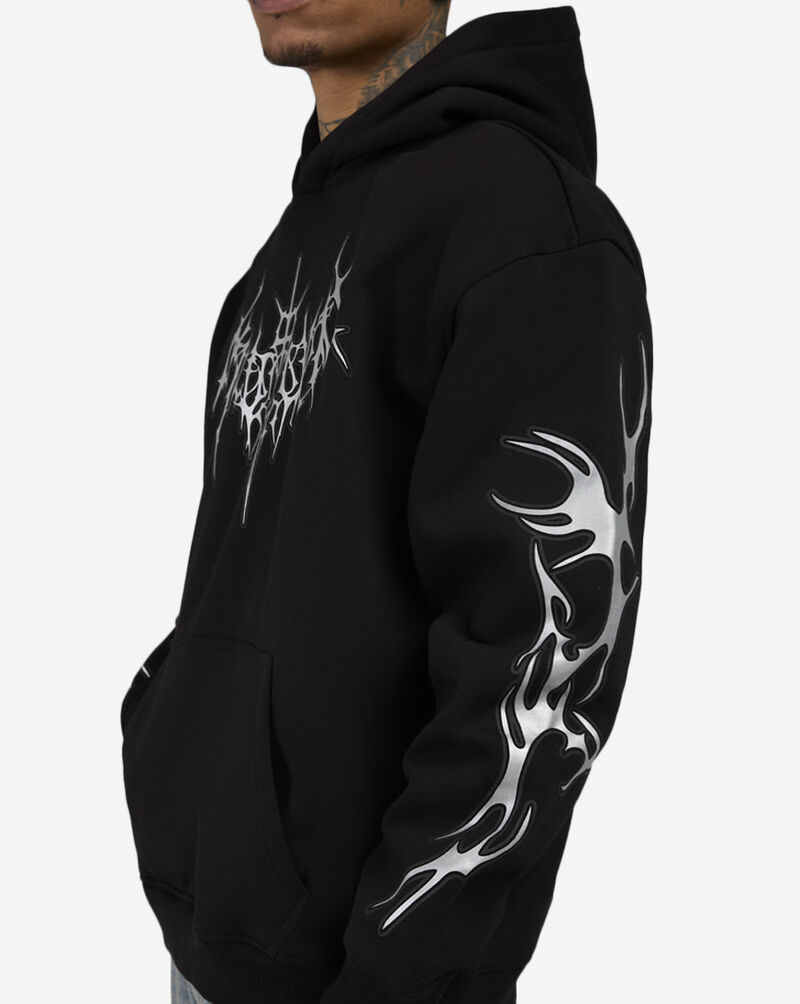 Decibel Metallic Neo Tribal Hoodie DCB001-BLK Black 3
