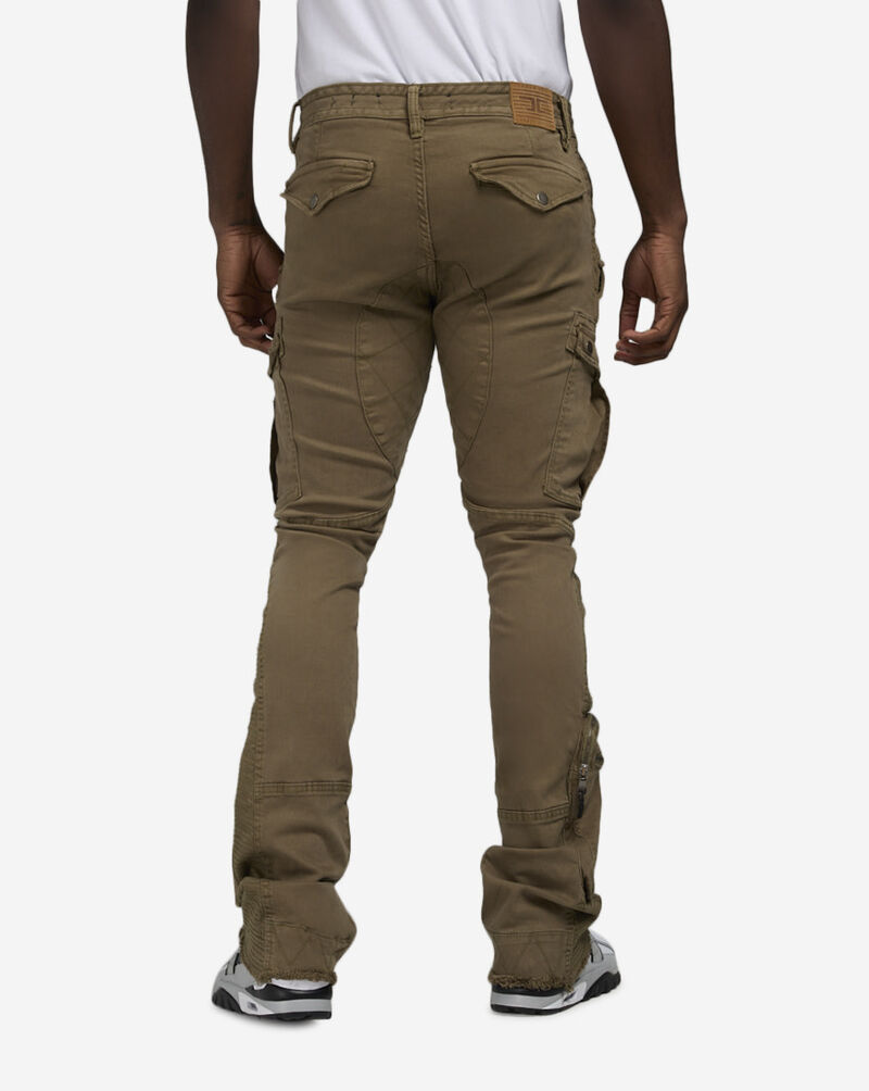 Jordan Craig Stacked Herringbone Twill Cargo Pants JTF320-SAG Green 3