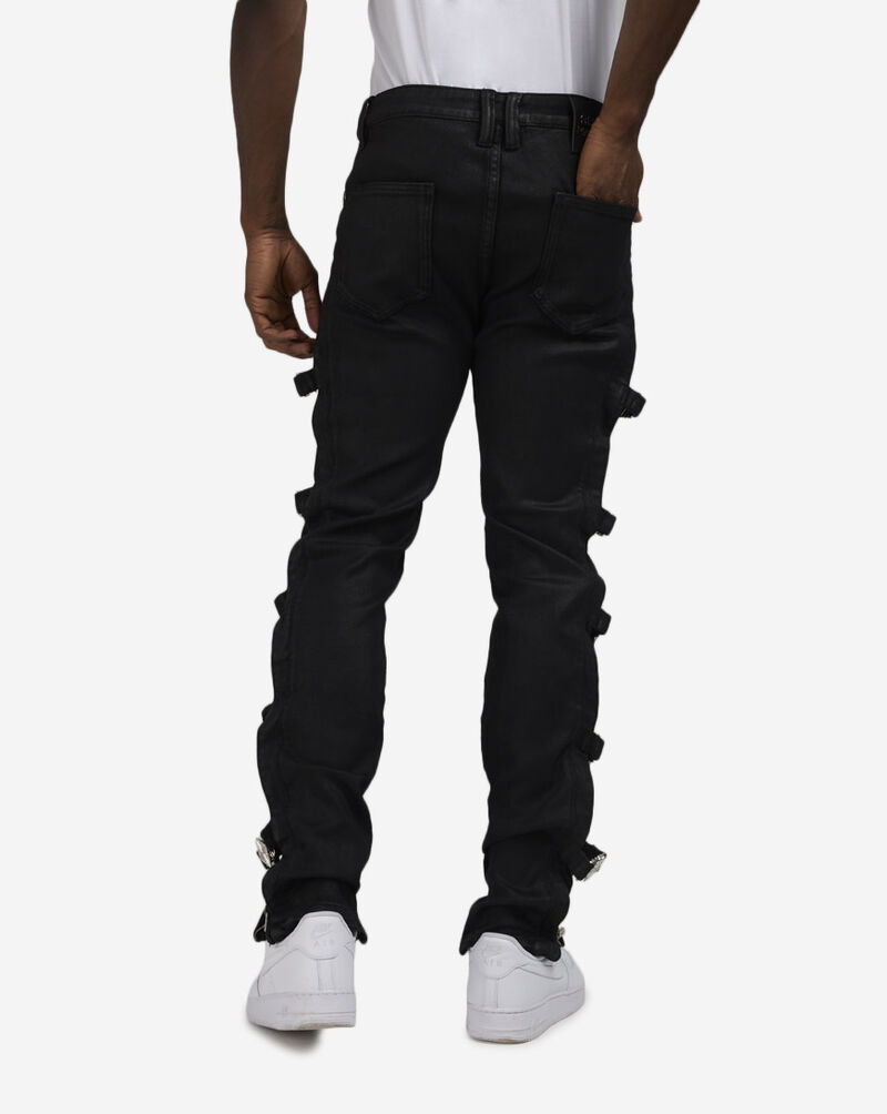 Guapi Obsidian Buckle Denim Jeans OBSIDIAN-BLK-BUCKLE Black 2