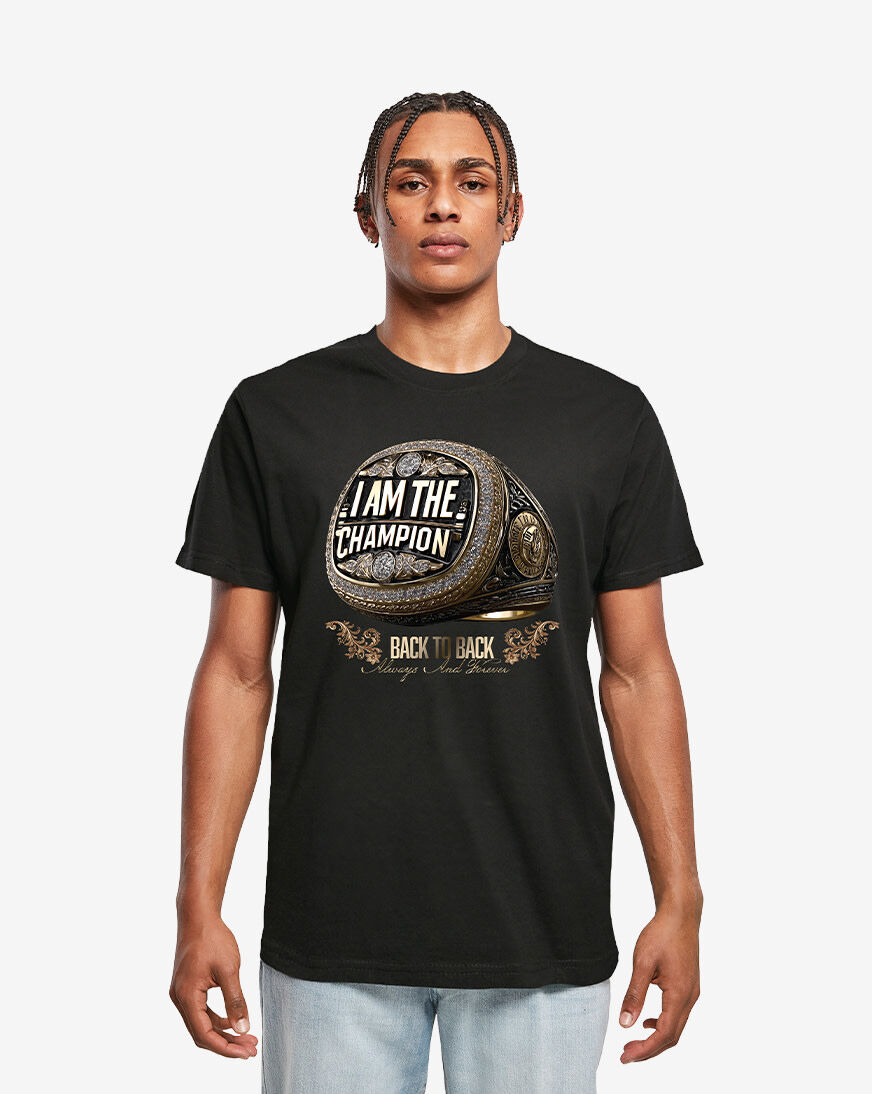 Shop Mister Tee I am the Champion Ring Tee MTUS575-US-00007 black