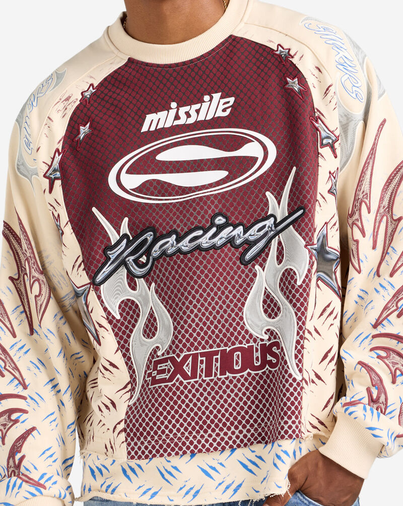 Smoke Rise Pursue Long Sleeve Tee  FO26F551SN-TAP cream 3