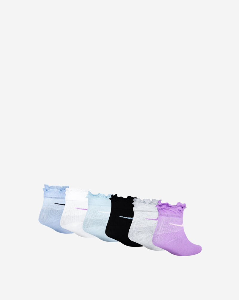 6PK Ruffle Ankle Socks (5-7)