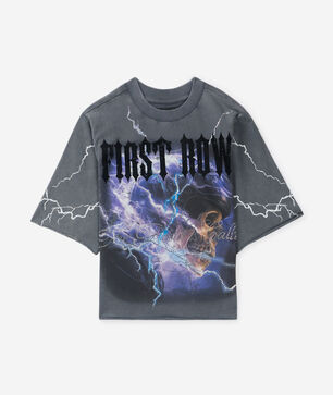 Kids' Lightning Rhinestone Skull Terry Tee 