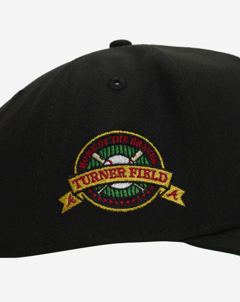 New Era 9Fifty A-Frame Atlanta Braves BHM Snapback Hat 70919352 Black 2