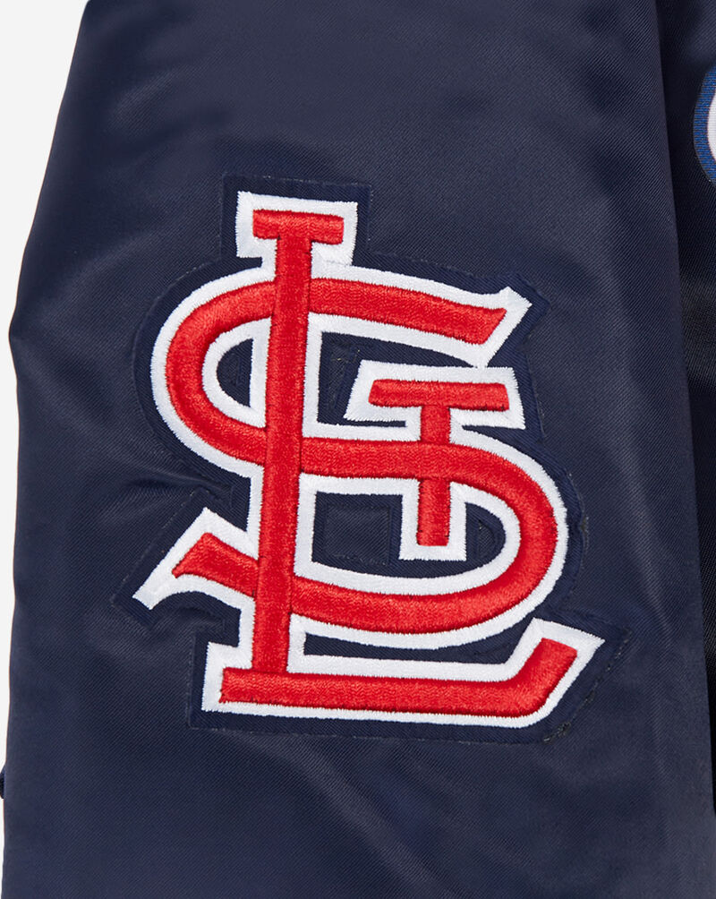 PRO STANDARD St. Louis Cardinals Classic Satin Jacket  LSCU37709-MDN Blue 2