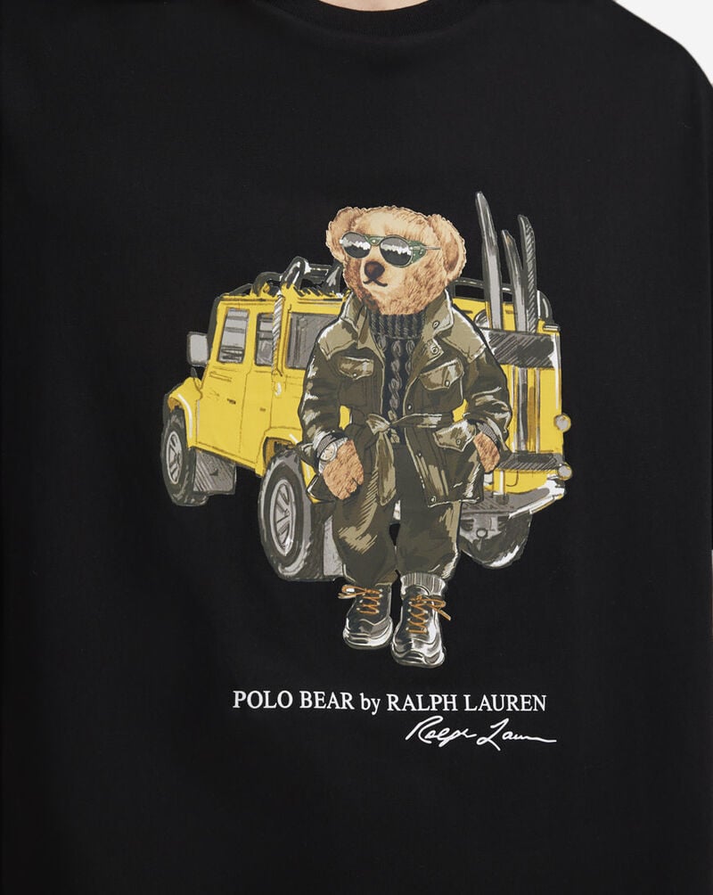 Polo Ralph Lauren Defender Bear Graphic Tee  710854497043-BLK Black 3