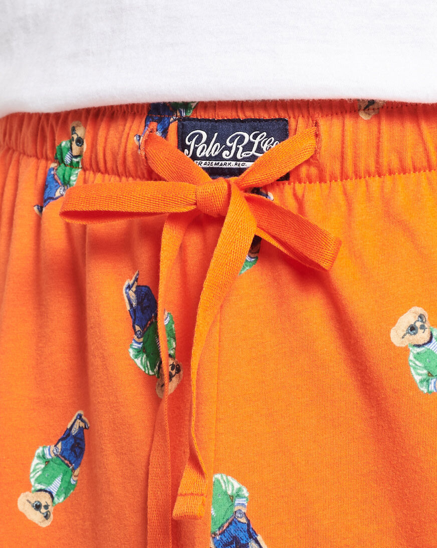 Shop Polo Ralph Lauren All Over Print Bear Shorts PK05HF AH9N