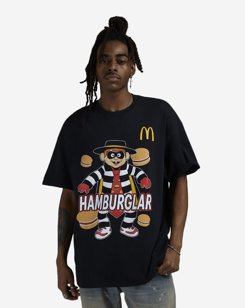 Graphic Tees McDonald's Burglar Tee MCD2481XX Black 1