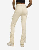 Cargo High-Rise Stacked Pants