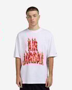 Jordan AJ5 Fire Red T-Shirt IQ6956-100 White 1